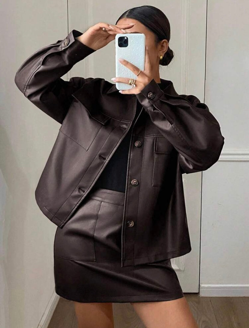 Faux Leather Set