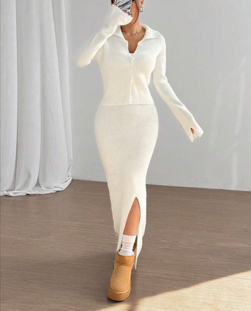 Cardigan & Dress Set