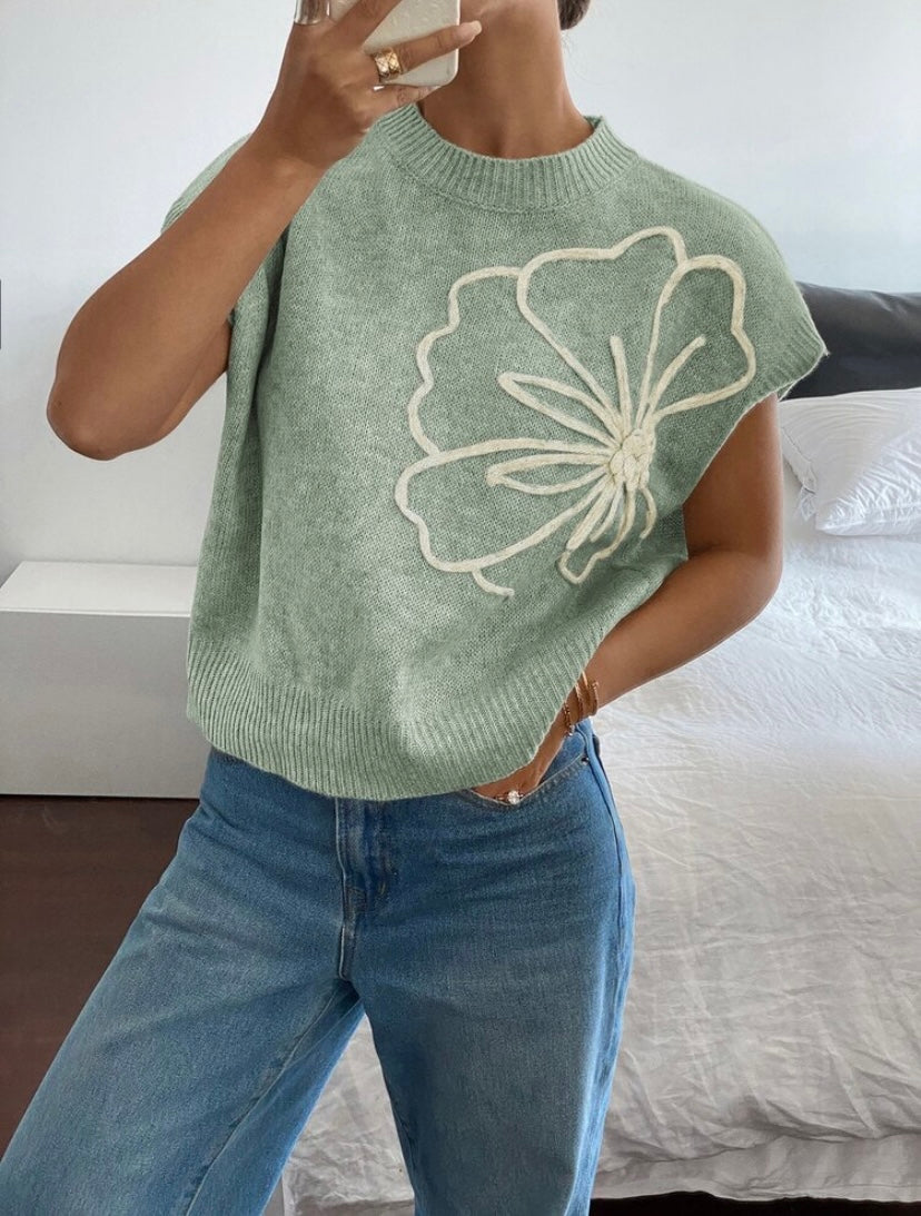 Mint Sweater Top