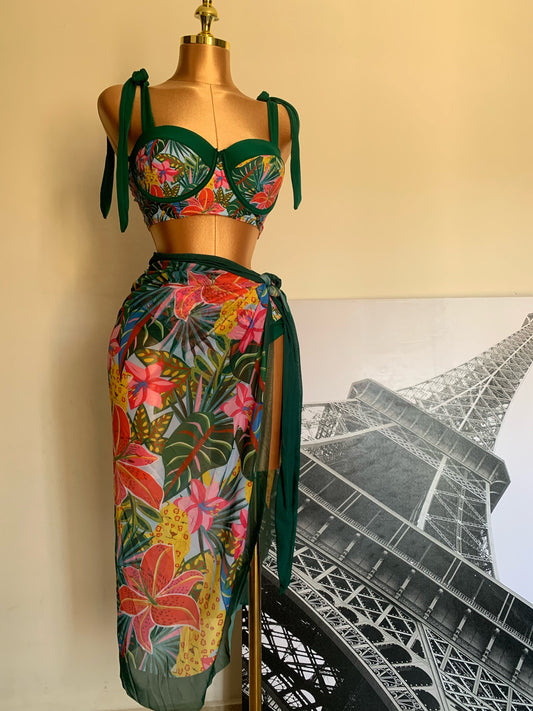 Tropical Swimsuit Set