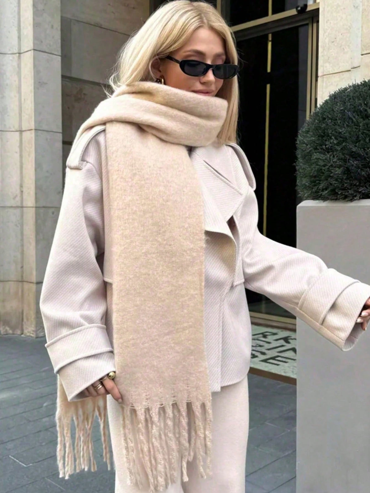 Beige scarf