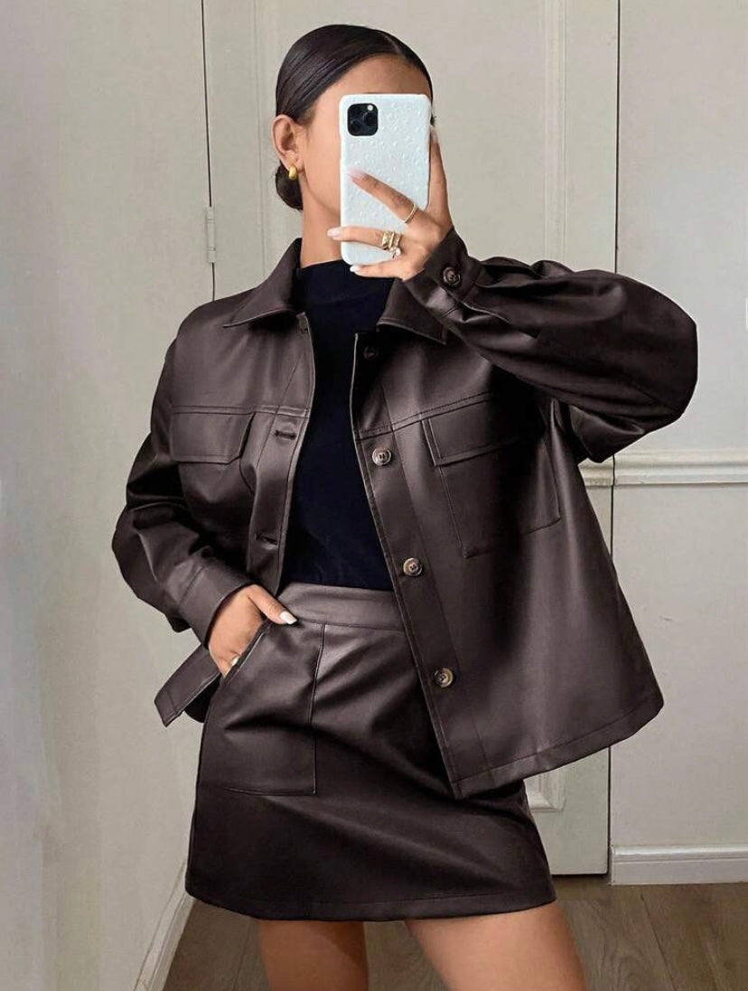 Faux Leather Set